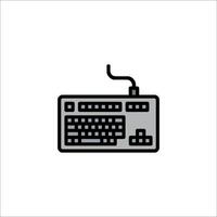 Computer keyboard icon illustration vector