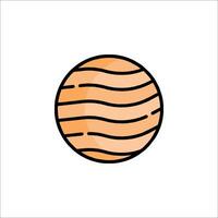 A ball with a wavy pattern on it vector