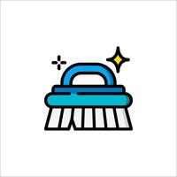 A brush icon on a white background vector