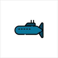 Submarine icon illustration vector