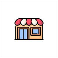 A small store icon on a white background vector