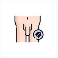 A man's hand with a bug on it vector