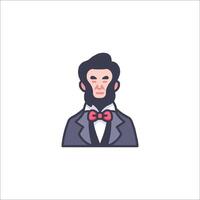 Abraham lincoln icon vector