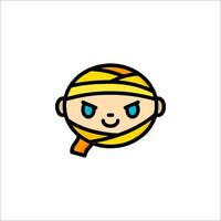 A cartoon character with a bandana on his head vector