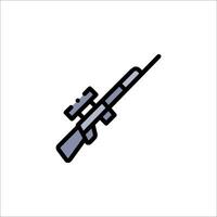 A rifle icon on a white background vector