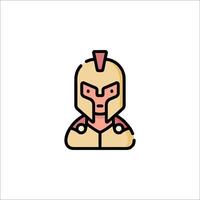A cartoon character in a helmet vector