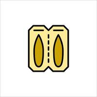 A pair of shoes icon in a flat style vector