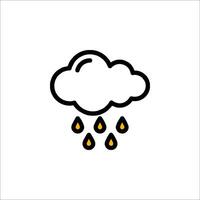 Rain icon illustration vector