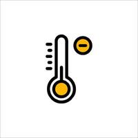 A thermometer icon on a white background vector