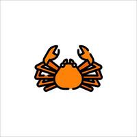 Crab icon illustration vector