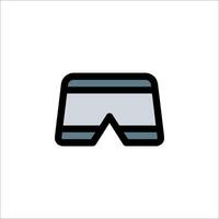 A pair of pants with a white background vector