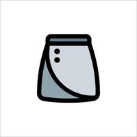 A skirt icon on a white background vector