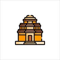 An icon of a temple in india vector
