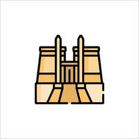 The tower of babel icon illustration vector