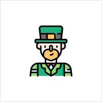 A man in a green suit and hat vector