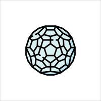 A ball with a geometric pattern on it vector