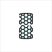 A honeycomb pattern on a white background vector