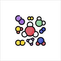 A group of colorful spheres and spheres vector