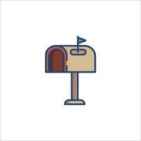 Mailbox icon illustration vector