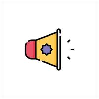 A megaphone icon on a white background vector