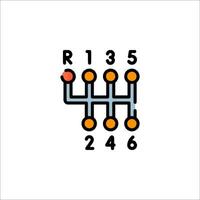 A white and orange graphic with the numbers 1, 2, 3, 4, 5, 6 vector