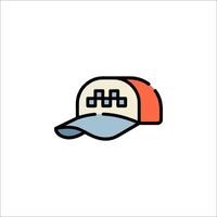 A hat with a square on it vector