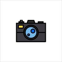 A camera icon on a white background vector