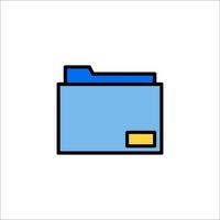 A folder icon on a white background vector