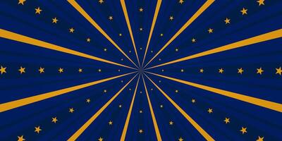Vintage background with rays and stars. Circus pattern, pop art template, boom, comic. illustration vector
