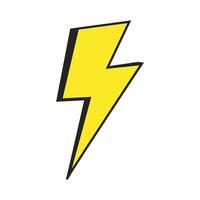 Lightning Nostalgic Retro Icon vector