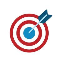 Target Icon with Arrow vector