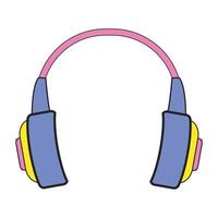 Headphone Nostalgic Retro Icon vector