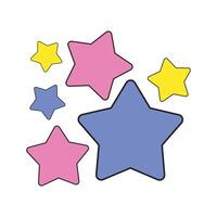 Star Nostalgic Retro Icon vector