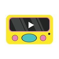 Retro Media Player vector
