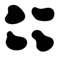 Abstract Liquid Shape Decorative Element Design vector