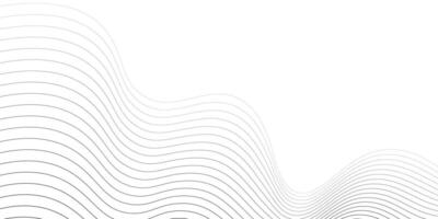 Abstract wave lines on white background. Illustration vector
