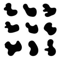 Blob shape organic. Abstract blotch shape. modern graphic elements vector