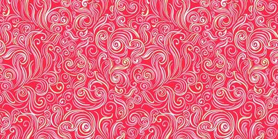 Pink seamless pattern with texture twisted line shape. hand drawing unique graphics and curved smooth lines. Colorful contemporary ornamental texture. Simple background. vector
