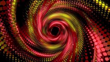 Fantastic Rotating Particle Array. 4K video