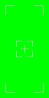 Vertical green background for chroma key effects. Features tracking markers for social media production. template. vector