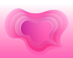 Abstract white and pink color background with round shape, use for frame and label. illustration. vector