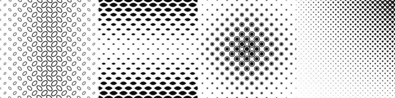 Black and white pattern design collection vector