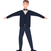 man wearing tuxedo png
