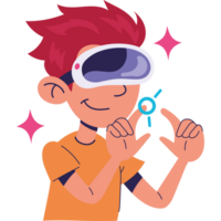 virtual reality user male png