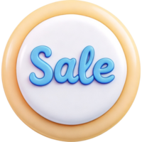 Round Cookie with Sale Text in the Center png