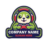 sloth game mascot logo design on a white background vector