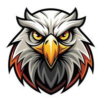 an eagle head with vector