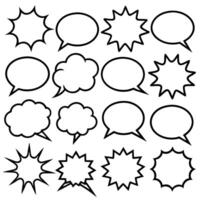 speech bubbles on a white background vector