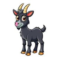 goat with horns and on a white background vector