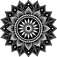 mandala design on a white background on a white background vector
